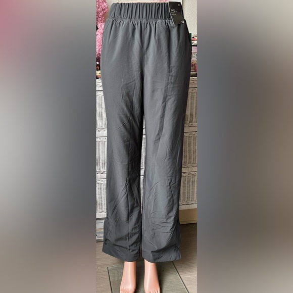 Gap Fit fleece lined snow pants high rise in grey color Size XS NWT - Picture 1 of 12